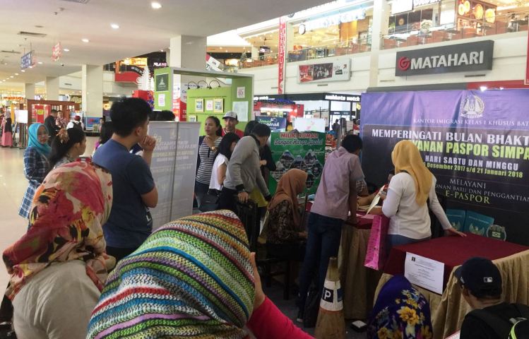 Urus Paspor di Tiga Mall di Batam Tidak Gratis Tapi akan 
